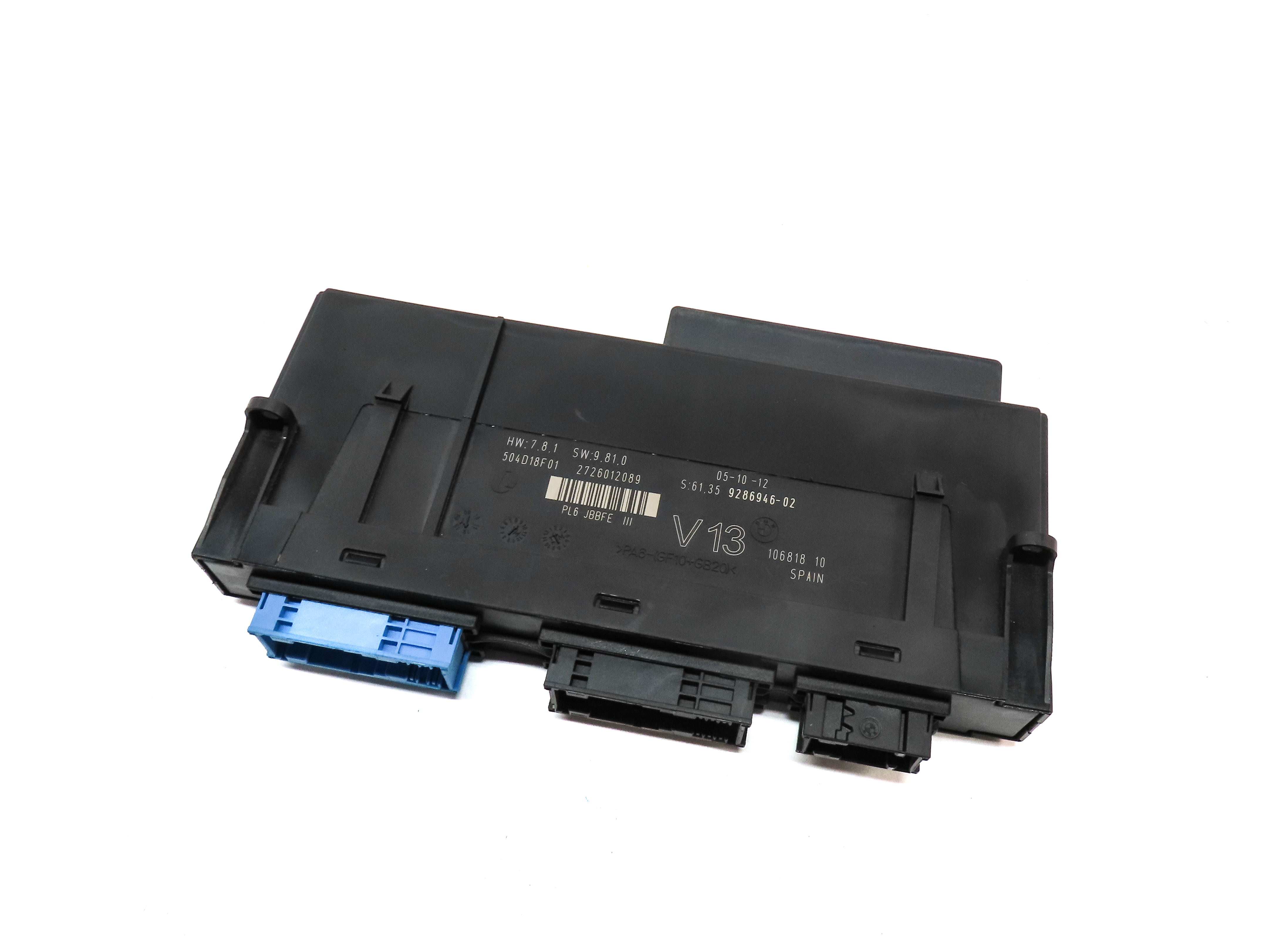 2013 BMW 650i GRAN COUPE (F06) BCM BODY CONTROL MODULE — exact item pictured